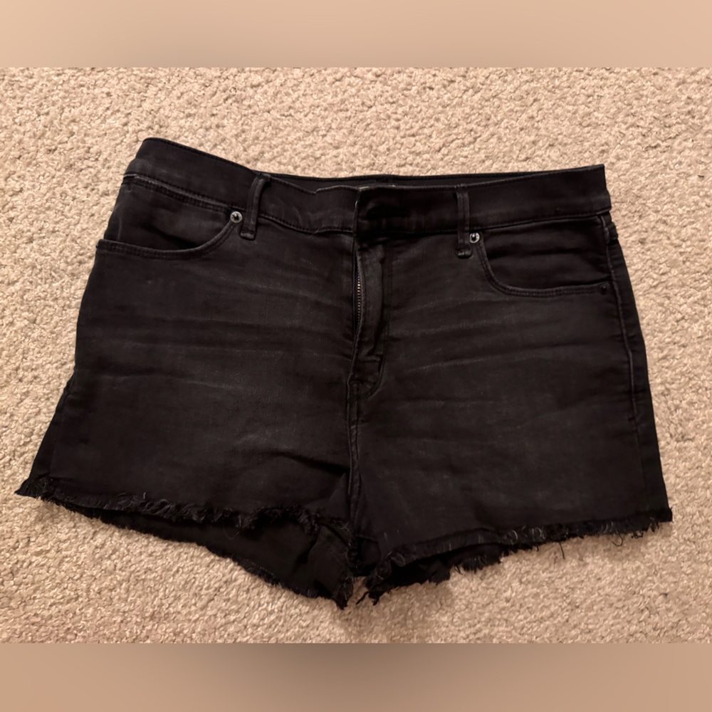 Abercrombie & Fitch Black Denim Shorts